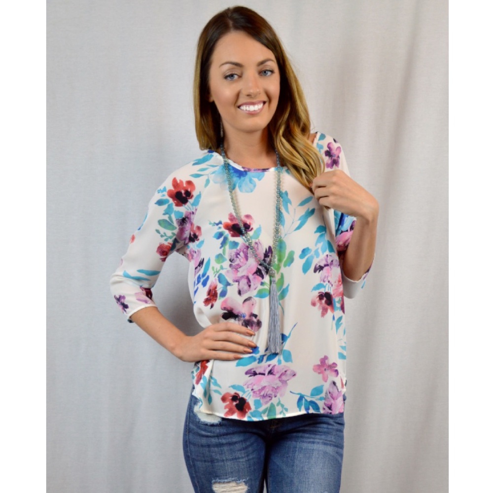 Showered In Flowers Top